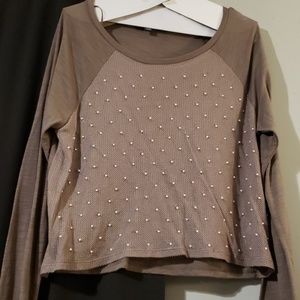 American Eagle Outfitters slub knit long sleeve